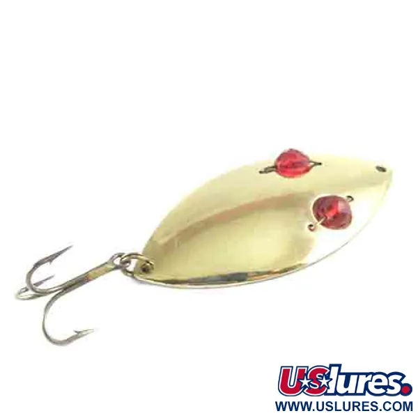 Cuillère Hofschneider Red Eye Wiggler, Laiton, 21g, Yeux Facettés, #2994