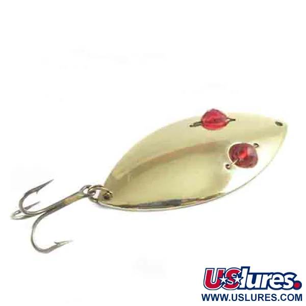 Cuillère Hofschneider Red Eye Wiggler, Laiton, 21g, Yeux Facettés, #2994