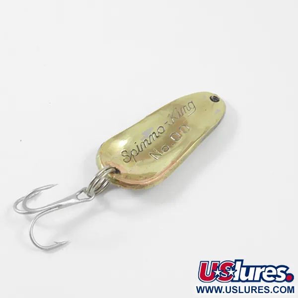 Weller Spinno-King 00 Cuiller, Nickel / Or, 7g, Vintage, #3012