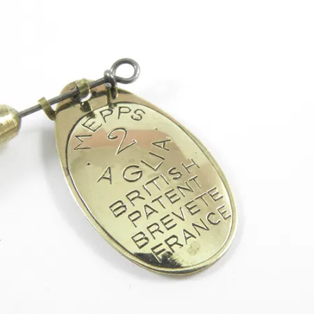 Mepps Aglia 2 Cuiller tournante, Laiton, 4,5g, Style Vintage, #3029