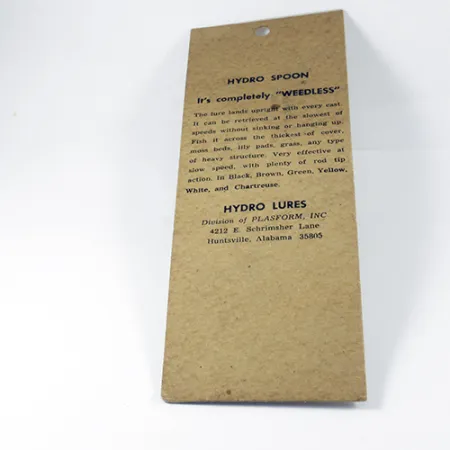 Hydro Lures Weedless Hydro Spoon, Blanc/Gris/Rouge, 14g, #3039