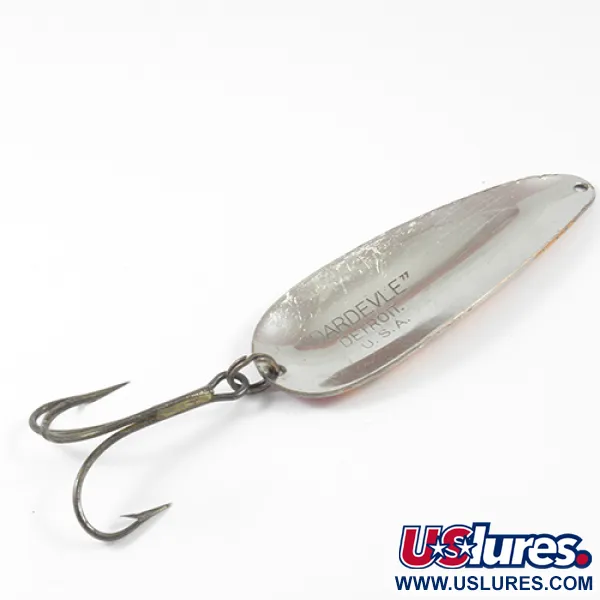 Cuillère Eppinger Dardevle, Rouge/Orange/Nickel, 28g, Vintage, #3044