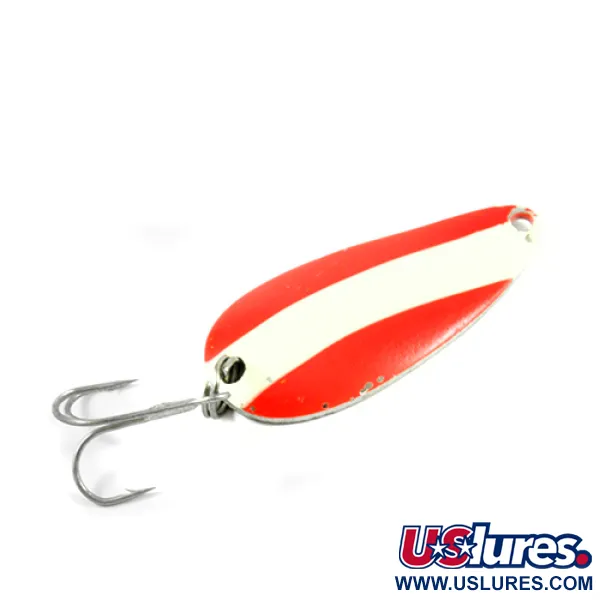 Cuillère Glen Evans Evans, Rouge / Blanc / Nickel, 21g, Vintage, #3048
