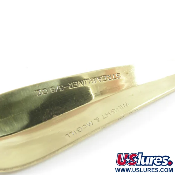 Wright & McGill Streamliner Cuillère, Or, 11g, Plaqué Or, #3056