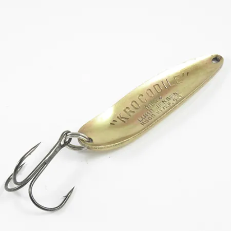 Luhr Jensen Krocodile Die #4 Cuillère, Laiton, 21g, Vintage, #3072