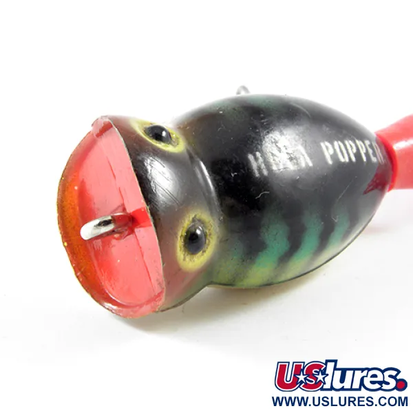 Fred Arbogast Hula Popper Leurre Surface, Fire Tiger, 8g, #3078