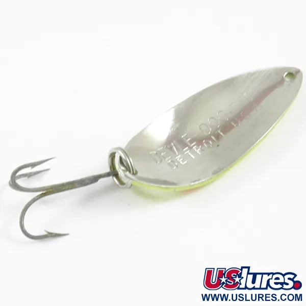 Dardevle Devle Dog 7700 Cuiller, Jaune/Rouge/Nickel, 14g, Eppinger, #3095