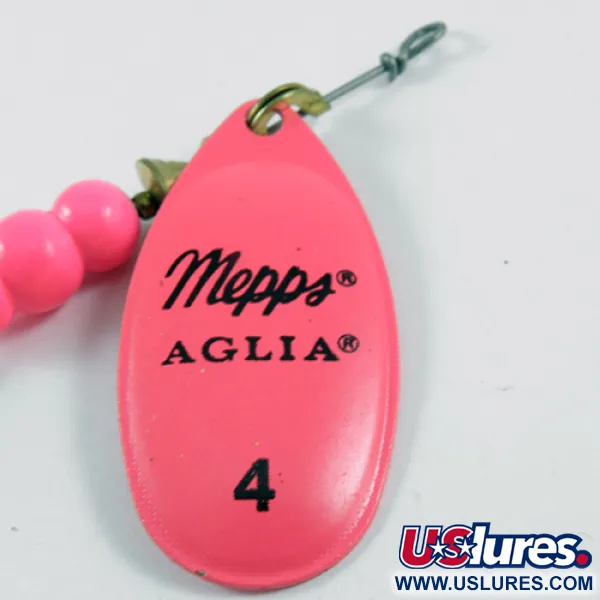 Mepps Aglia Hot Pink 4 Dressed (bucktail) Cuiller, Rose, 10g, #3099