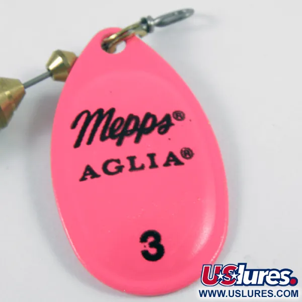 Mepps Aglia Hot Pink 3 Cuiller, Rose fluorescent, 7g, #3106