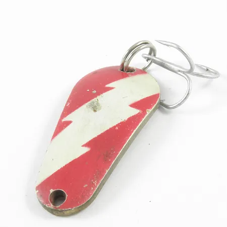 Boyle's Sunbeam Delux Wobbler Cuillère, Rouge/Blanc/Laiton, 9.5g, #3122