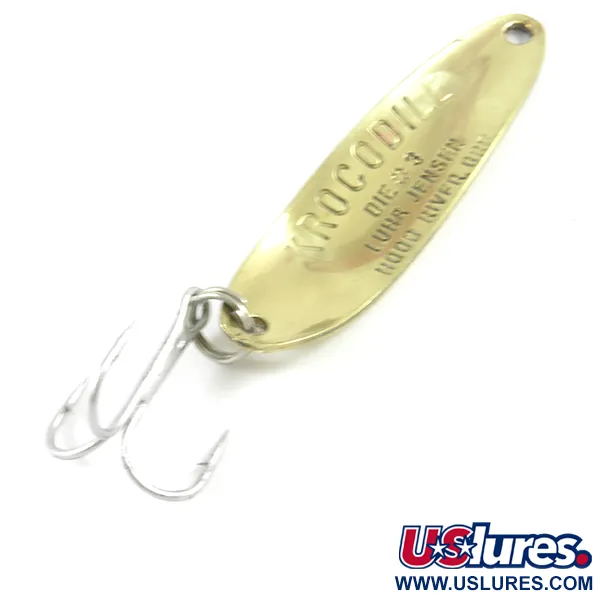 Luhr Jensen Krocodile Die #3 Cuillère, Laiton martelé, 10g, #3125