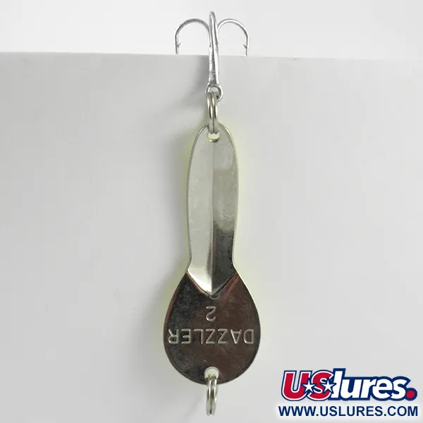 Acme Dazzler #2 Cuillère, Jaune / Nickel, 7g, Vintage, #3143