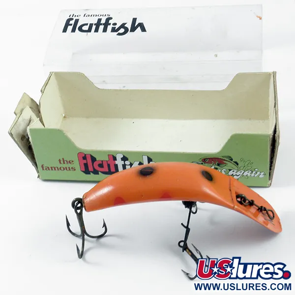 Helin Tackle FlatFish X5 Leurre, Rouge / Noir, 5,5g, Vintage, #3148