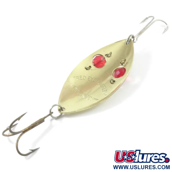 Hofschneider Red Eye Wiggler Cuillère, Laiton/Rouge, 25g, Yeux verre, #3158