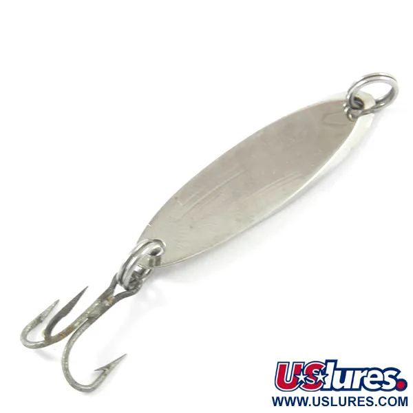 Old Pal Woodstream Auto-cast Cuiller, Nickel / Bleu, 4g, Vintage, #3186