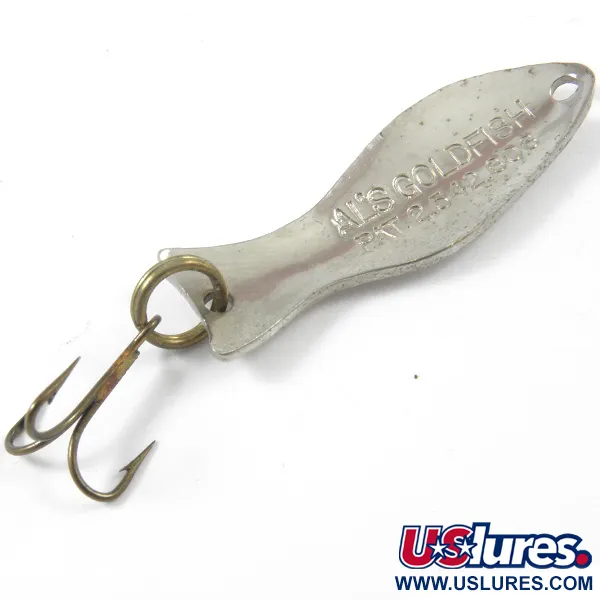 Al's gold fish Cuillère, Nickel, 4,5g, Modèle Vintage, #3189