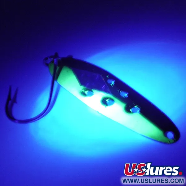 Heddon Sculpin UV Cuillère de traîne, Glow UV, 5.5g, Fluorescent, #3199