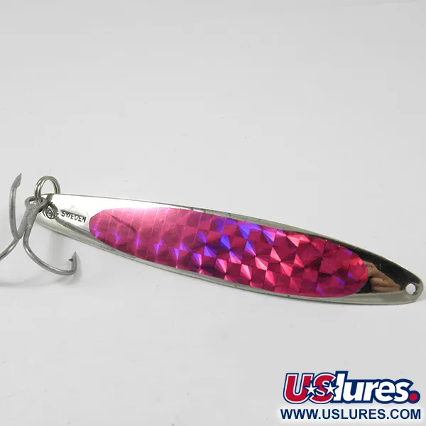 Bay de Noc Swedish Pimple Cuillère, Nickel/Violet, 28g, #3202