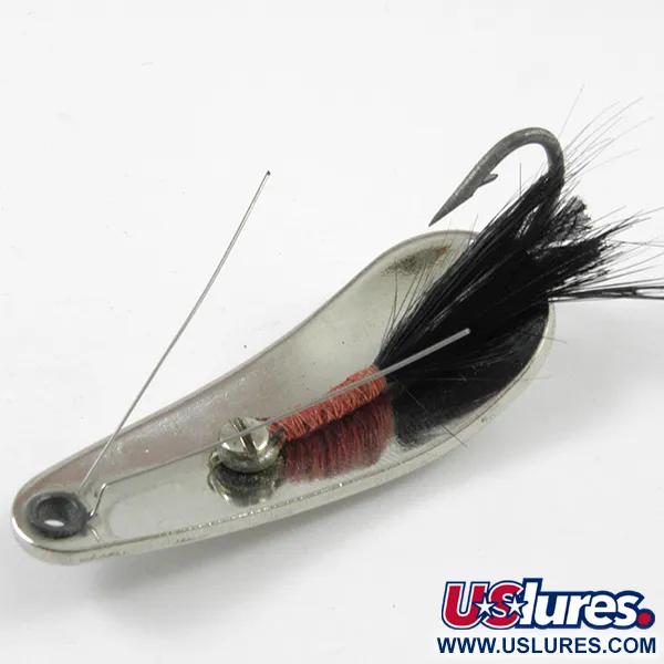 Vintage Weezel Rex Weedless Spoon, Nickel, 12,5g, Anti-herbe, #3207