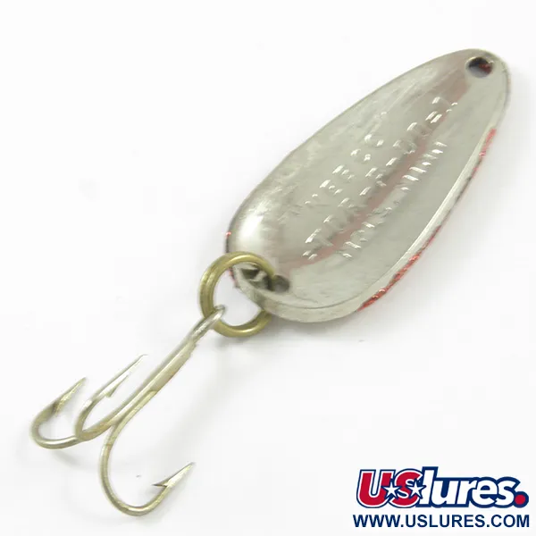 Nebco Tor-P-Do Cuillère, Argent martelé/rouge, 7g, #3208
