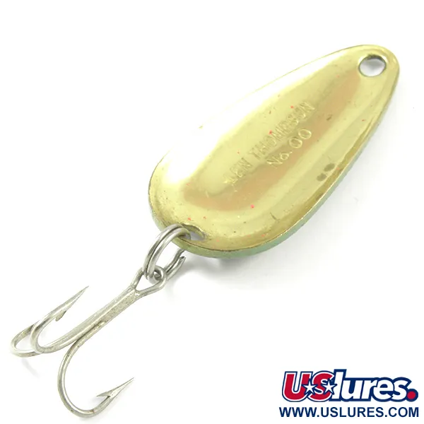 Len Thompson #00 Cuillère, Vert/Noir/Laiton, 14g, Laiton, #3217