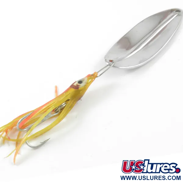 Cuillère TODDCO Main liner Squid, Paillettes rouges / Nickel, 14g, #3221