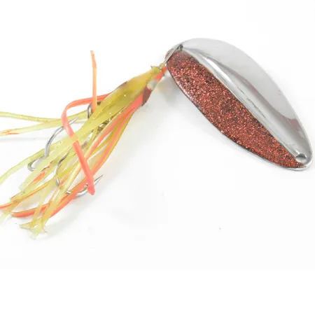 Cuillère TODDCO Main liner Squid, Paillettes rouges / Nickel, 14g, #3221