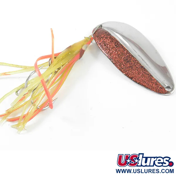 Cuillère TODDCO Main liner Squid, Paillettes rouges / Nickel, 14g, #3221