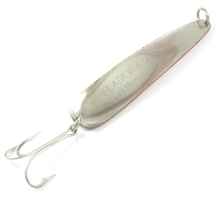 Eppinger Dardevle Seadevle Cuillère, Rouge/Blanc/Nickel, 74g, #3222