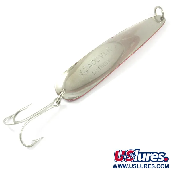 Eppinger Dardevle Seadevle Cuillère, Rouge/Blanc/Nickel, 74g, #3222