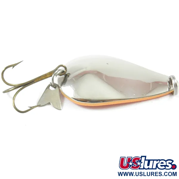 Acme K.O. Wobbler Cuillère, Nickel/Orange, 21g, Sonic Flipper Tail, #3226