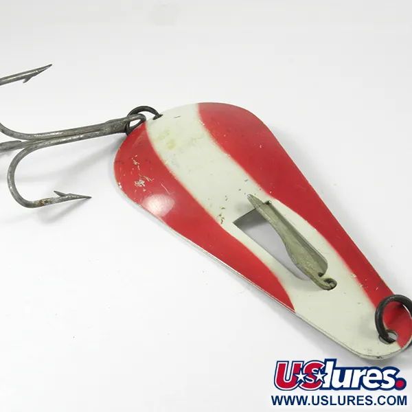 James Aitken Muskielure Cuiller, Rouge/Blanc/Nickel, 53g, Haver, #3235