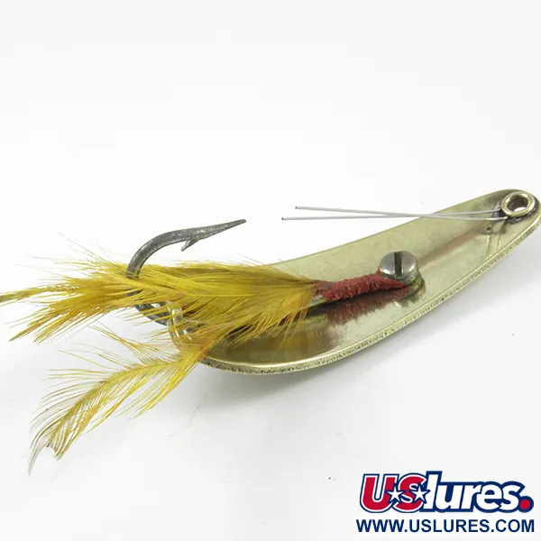 Weezel Rex Weedless Spoon Cuillère, Laiton, 12.5g, Plumes, #3237