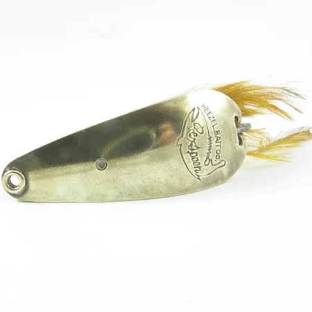 Weezel Rex Weedless Spoon Cuillère, Laiton, 12.5g, Plumes, #3237