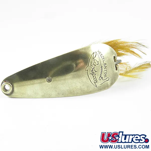 Weezel Rex Weedless Spoon Cuillère, Laiton, 12.5g, Plumes, #3237