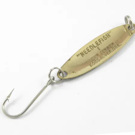 Luhr Jensen Needlefish 1 Cuillère, Vert/Jaune/Laiton, 2g, #3276