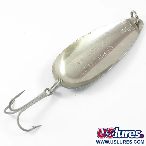 Cuillère Eppinger Dardevle Dardevlet, Nickel/Bleu, 21g, Detroit, #3279