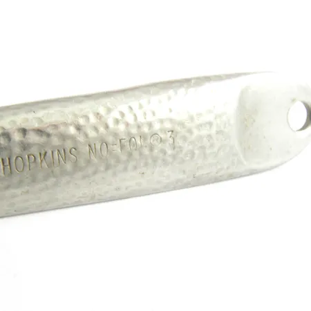 Hopkins No=Eql hammerd 3 Jig, Nickel martelé, 35g, Triple habillé, #3285
