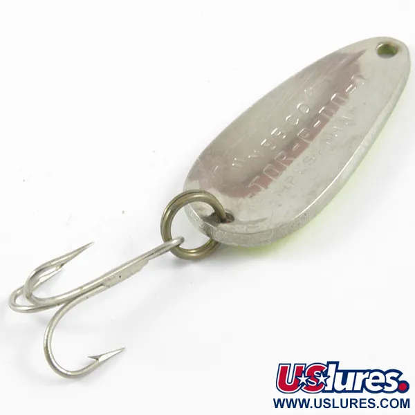 Nebco Tor-P-Do 1 Cuillère, Jaune/Rouge/Nickel, 7g, Vintage, #3291