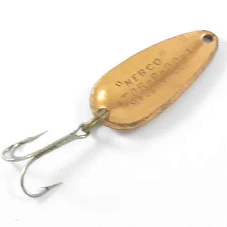 Nebco Tor-P-Do 1 Cuillère, Cuivre Martelé, 7g, Vintage USA, #3296