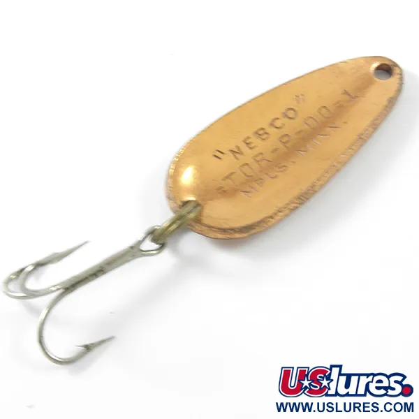 Nebco Tor-P-Do 1 Cuillère, Cuivre Martelé, 7g, Vintage USA, #3296