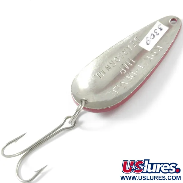 Dardevle Rok't Imp Cuillère, Rouge/Blanc/Nickel, 21g, Vintage, #3309