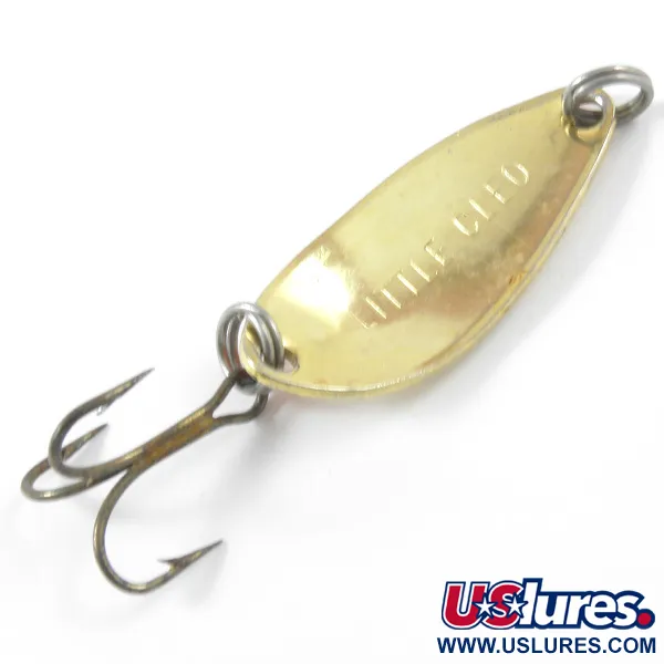 Seneca Little Cleo Cuillère, Or / Orange, 4g, Vintage USA, #3328