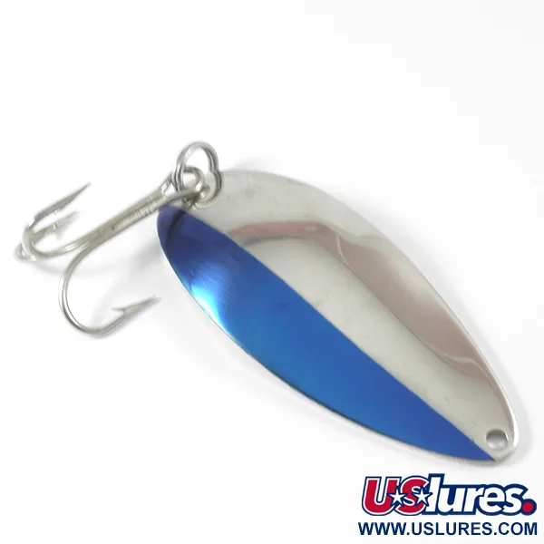 Acme Little Cleo Cuillère, Nickel / Bleu, 35g, Longue distance, #3329