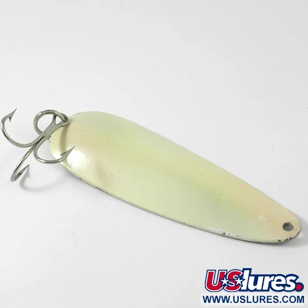 Cuillère Eppinger Dardevle, Ivory/Nickel, 28g, Marquage Detroit, #3344