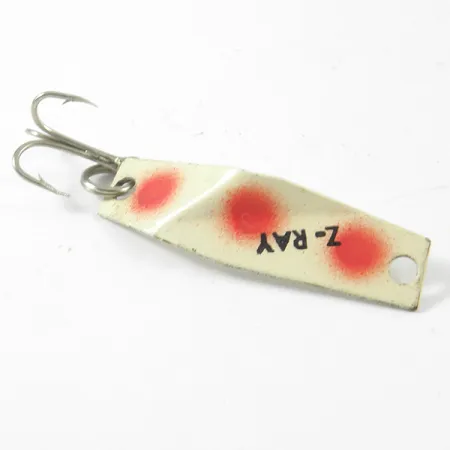 Z-RAY Lures Z-Ray Cuillère, Blanc / Rouge, 1,5g, Vintage, #3364