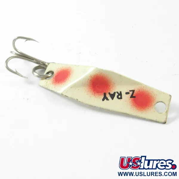 Z-RAY Lures Z-Ray Cuillère, Blanc / Rouge, 1,5g, Vintage, #3364