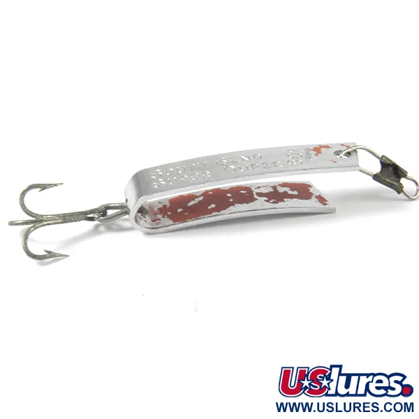 Cuillère South Bend Super-Duper 501, Nickel / Rouge, 2,3g, #3368