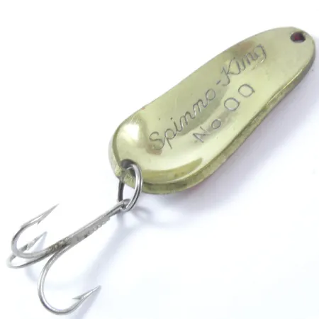 Weller Spinno-King 00 Cuillère, Rouge/Blanc/Or, 7g, Vintage, #3374