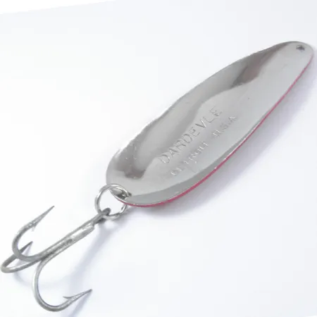 Eppinger Dardevle Cuillère, Rouge/Blanc/Nickel, 28g, Detroit, #3381